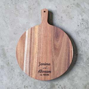 Engraved Serving Board Anniversary Gift