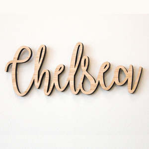 Wooden Name Sign