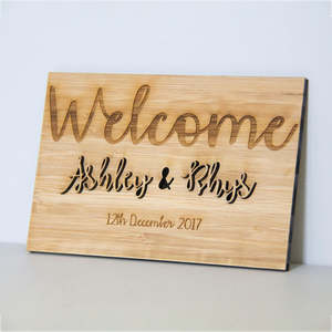 Mr & Mrs Wooden Sign