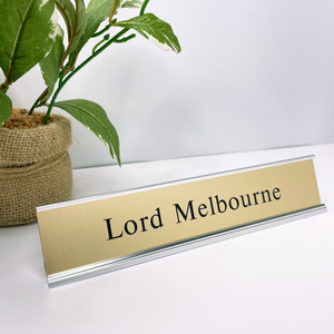 Desk Name Plate with Holder