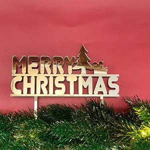 Cake Topper: Merry Christmas Cake Topper