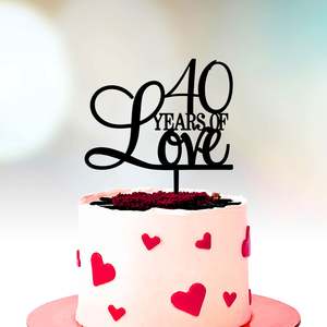 Cake Topper: Anniversary Cake Topper