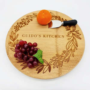 Gifts For Him: Engraved Rotating Cheeseboard (36cm diameter)