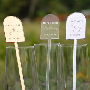 Birthday: Birthday Arch Drink Stirrers (Set of 6)