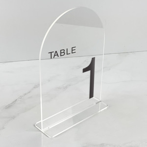 Clear Arch Acrylic  Table Numbers NZ