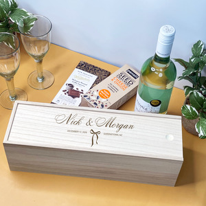 Personalised Wedding Wine Box