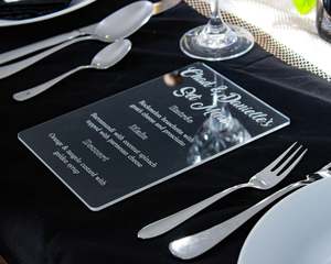 Three Course Menu