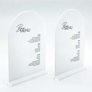 Wedding Bar Menu