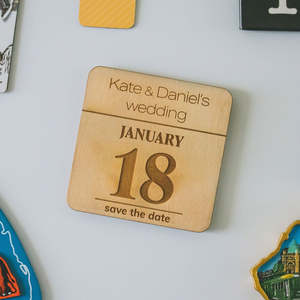Wedding: Save The Date Fridge Magnet