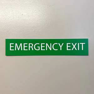 Emergency Exit Sign