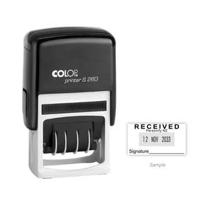 Self-Inking Rubber Stamp - Colop S260 Dater