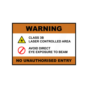 Parts Accessories: Birdzout Laser Safety Sign