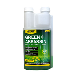 Products: Green Assassin Organic Weed Killer 1L Concentrate Makes 15L
