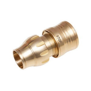 Products: Gardena Brass Water Stop Hose Connector