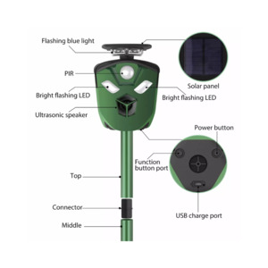 Products: Pestrol 360º Outdoor Solar Animal Repeller