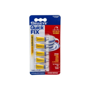 Products: Selleys Quick Fix Supa Glue Liquid 5pk