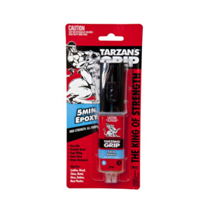 Products: Selleys Tarzan’s Grip 5 Minute Epoxy 24ml