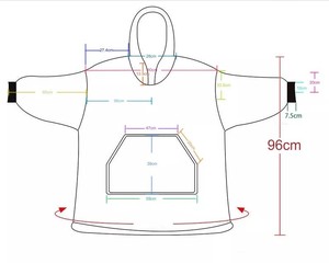 Warmakin Hooded Blanket Light Blue