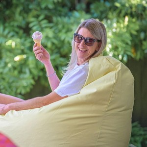 Beanz Big Bean Pastel Lemon Yellow