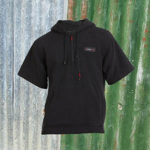 Rogue Hooded Fleece Tee Black