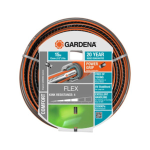 Gardena 13mm Comfort FLEX Hose 15m Unfitted