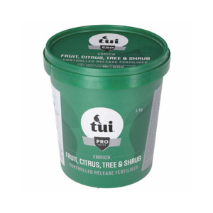 Products: Tui Enrich Fruit, Citrus, Tree & Shrub Controlled Release Fertiliser