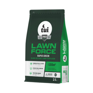 Products: Tui LawnForce Rapid Green Fertiliser 2.5kg