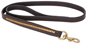 Dog Collars Harnesses Leads Tethering: Cavallino Clincher Leather Dog Lead
