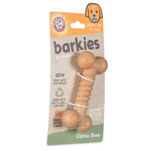 Arm & Hammer Barkies Classic Bone Dog Toy - Peanut Butter Flavour
