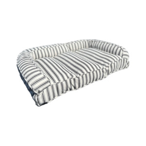 Dog Bedding: Sofa Bed Black Stripes