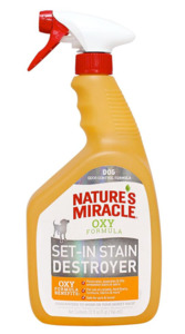 Dog Toileting Accessories: Natures Miracle Oxy Orange Stain & Odour Remover 946ml D