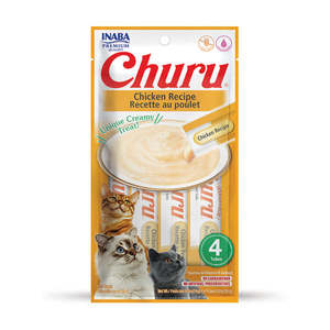 Cat Treats 1: Inaba Churu Chicken Recipe 14g/4pk
