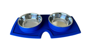 Cat Bowls Feeding: Vacumatt Silicone Double Diner