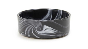 Cat Bowls Feeding: Marble Bowl Black