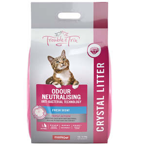 Cat Litter: Trouble & Trix Cat Litter Anti Bacterial Crystal