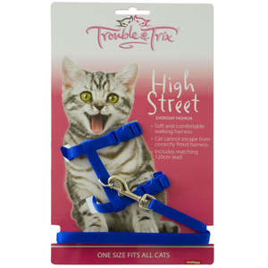 Cat Tethering: Trouble & Trix Cat Harness Set High Street