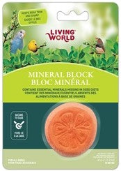 Bird Health Clean Up: Bird Mineral Block Orange
