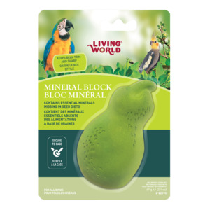 Bird Health Clean Up: Bird Mineral Block Green Pear