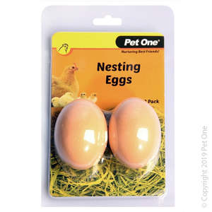 Bird Feeders Waterers: Pet One - Nesting Eggs 2pk