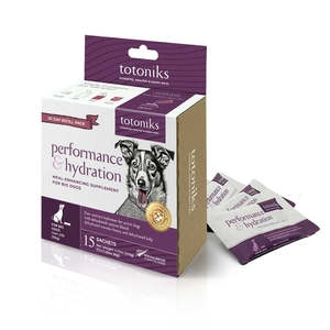 Dog Health Wellbeing Supplements: Totoniks Performance & Hydration Refill Pack Large Dog