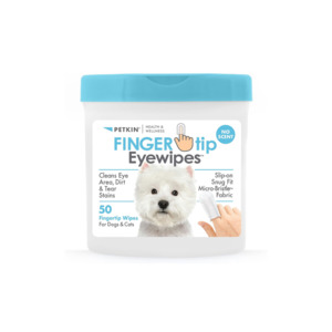 Dog Health Wellbeing 1: Petkin Fingertip Eyewipes 50pk