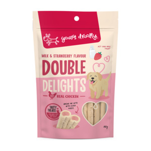 Yours Droolly Double Delight Milk & Strawberry