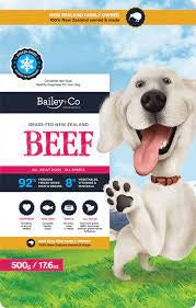 Dog Treats Packaged: Bailey+Co Freeze Dried Training Beef 50g