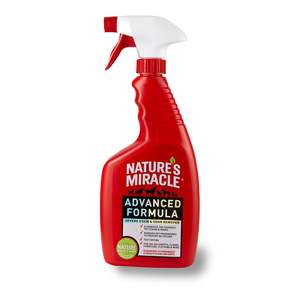 Cat Litter Clean Up: Natures Miracle Advance Stain & Odour Remover Lemon Scented - Cat 946ml
