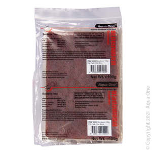 Fish Food Frozen: Aqua One Bloodworms Flat Pack