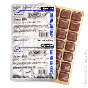 Fish Food Frozen: Aqua One Frozen Brine Shrimp
