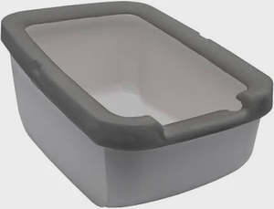 Cat Litter Litter Trays: Catit Pan with litter shield
