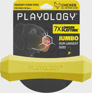 Playology Squeaky Chew Stick - Chicken Medium