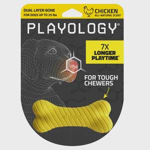 Dogs: Playology Dual Layer Bone - Chicken Small
