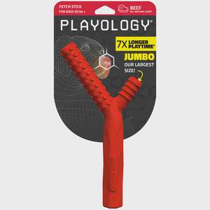 Dogs: Playology Fetch Stick - Beef Jumbo